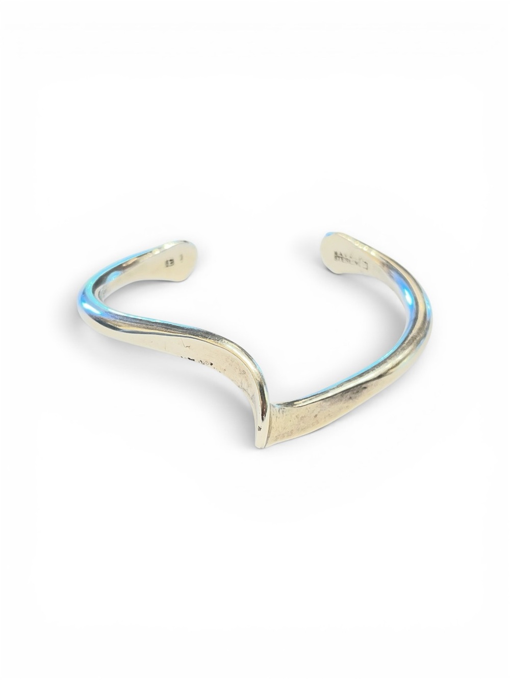 Sterling Silver Ervin Tsosie Navajo Wave Cuff